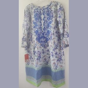 Needle Creation Pakistan Embroidered Summer Beach Dress NWT Small